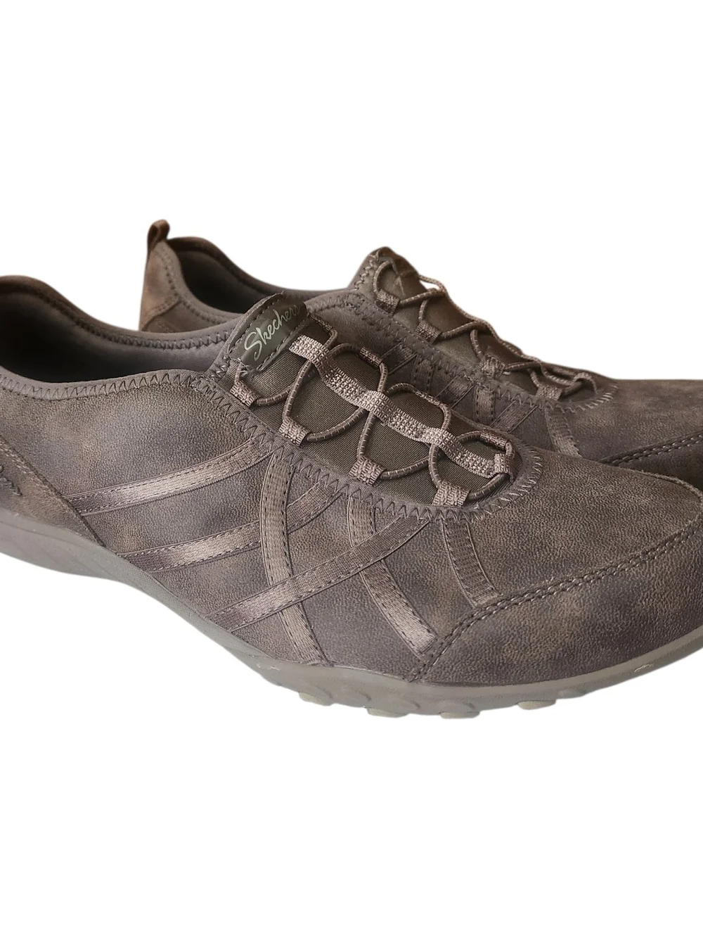 Skechers Brown Slip-On Casual Walking Shoes Womens Size 11